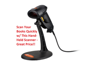 hand-held scanner for books