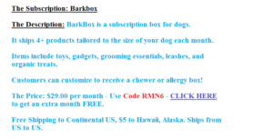 barkbox coupon code 2017