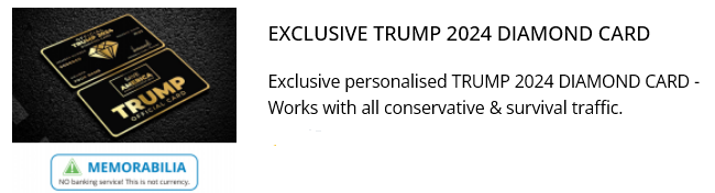 Donald Trump Gag Gifts - Trump 2024 Diamond Card
