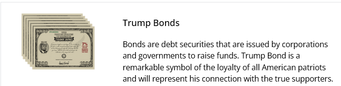 Donald Trump Gag Gifts - Trump Bonds