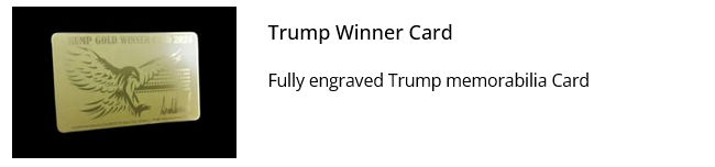 Donald Trump Gag - Trump Winner Card