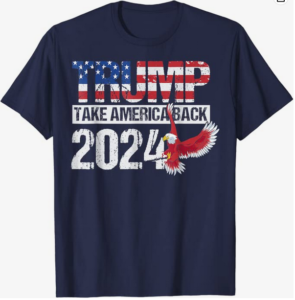 President Trump 2024 T-Shirts - Blue